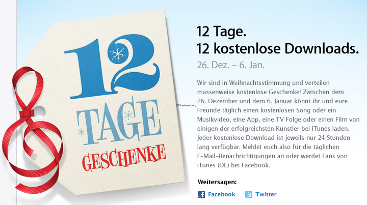 12 Tage, 12 Geschenke von Apple