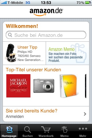 Amazon App im Appstore