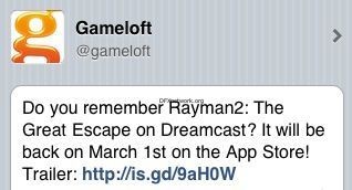 Rayman kommt in den Appstore