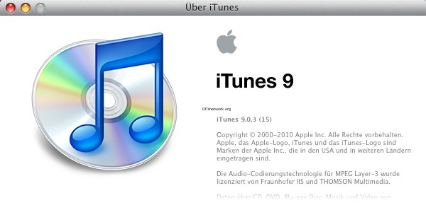 iTunes 9.03 Update steht bereit