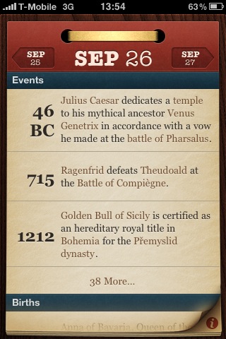 On this day… – Historischer Kalender von Sophiestication Software