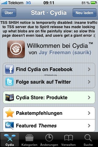 Spirit Jailbreak für 3.1.2/3.1.3 iPhone und iPad veröffentlicht