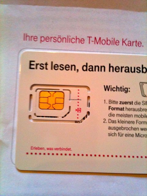 Micro Sim nun als ganz Normale Karte