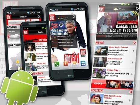 Die Bild Applikation nun auch für Android