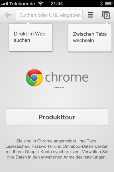 Google Chrome für iPhone und iPad erscheinen