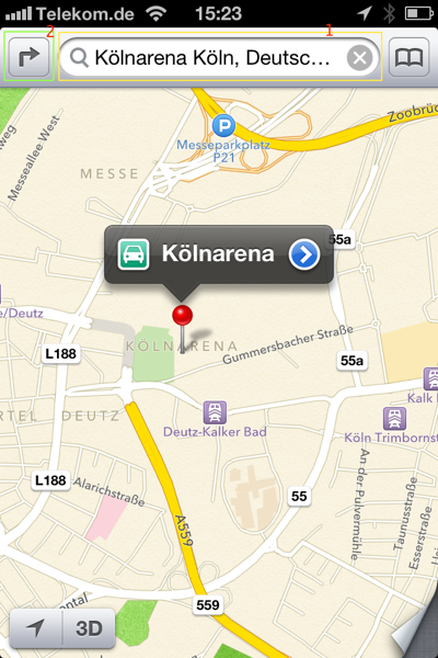 iOS 6 Beta 3 – Turn by Turn Navigation mit der neuen Apple Maps App