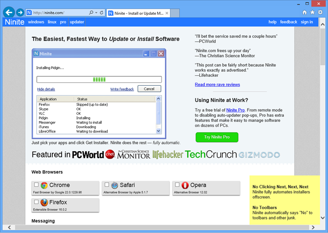 Windows 8 – Startmenü nachrüsten – Ninite