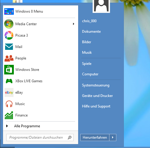 Windows 8 – Start8 Startmenü – bisher die Nummer 1